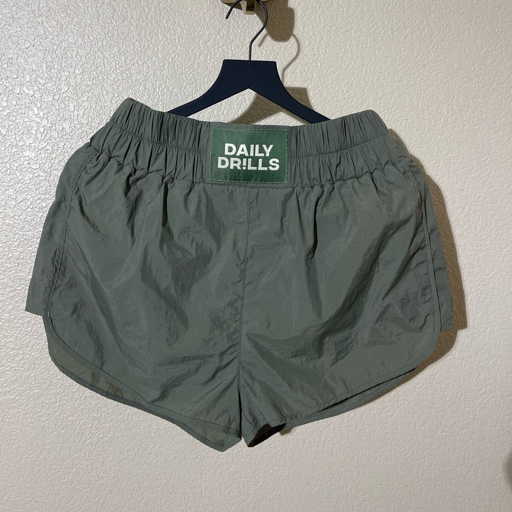 Daily Drills Green Athletic Shorts